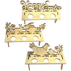 JM00331 Wooden Easter DIY Egg Hunt Shelf Rabbit Ornament Rabbit Egg Hunt Shelf Home Decor