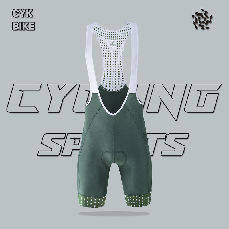 Double-pocket CYKBIKE men's summer cycling shorts with quick-dry, breathable, shock-absorbing padding for road cycling