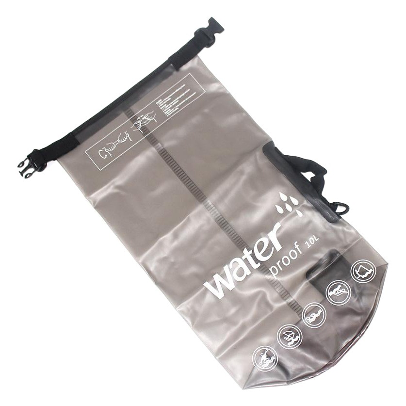 Single shoulder drifting waterproof bag PVC frosted waterproof bucket bag 10L/20L translucent thick swimming bag water bag
