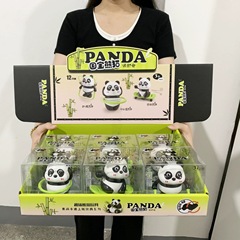 创意潮玩可爱熊猫萌乐园盲盒萌宠周边手办装饰品摆件儿童玩具批发