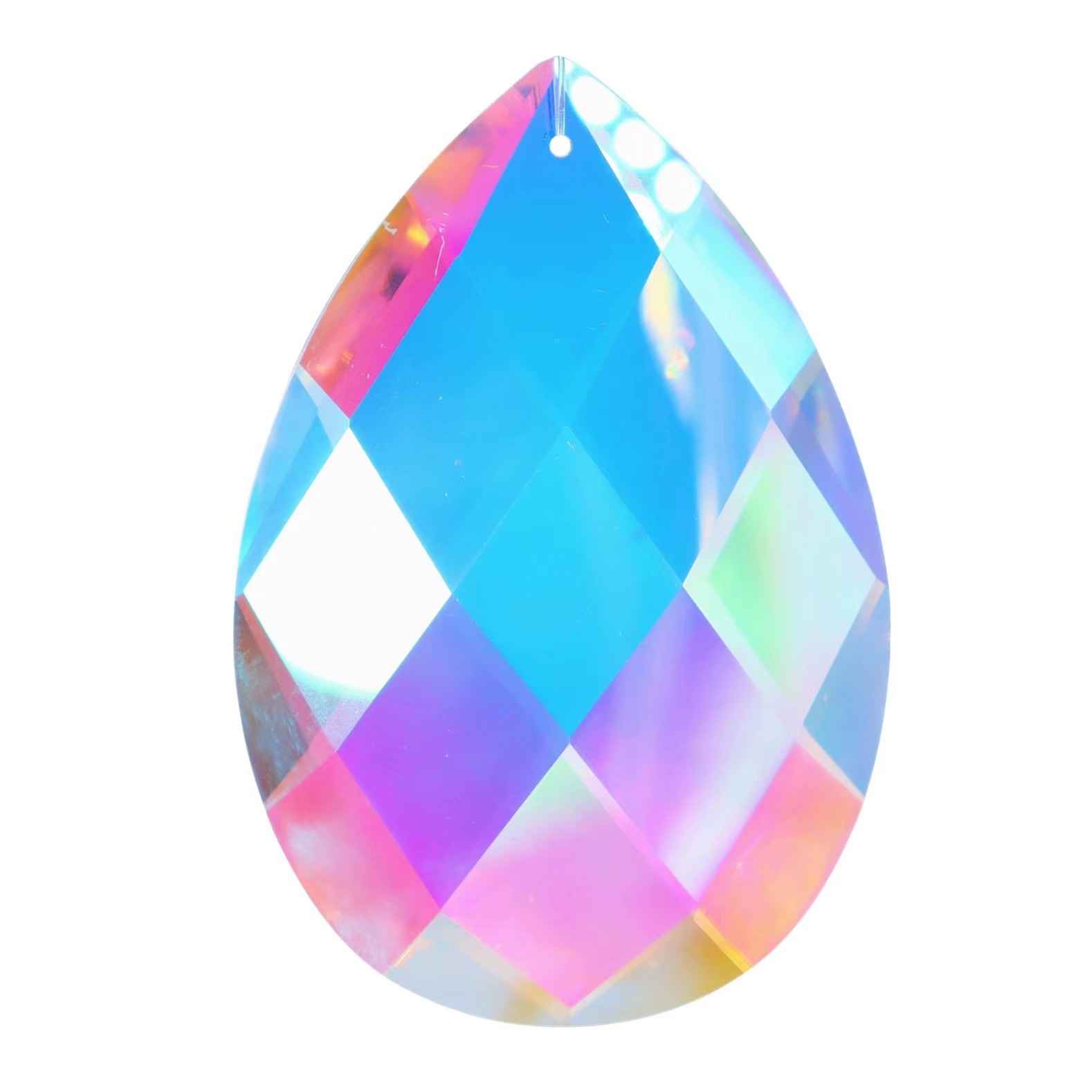 Suministro directo de fábrica de productos transfronterizos: colgante de prisma de cristal grande, decoración para ventana, atrapasoles, adorno colgante de cristal.