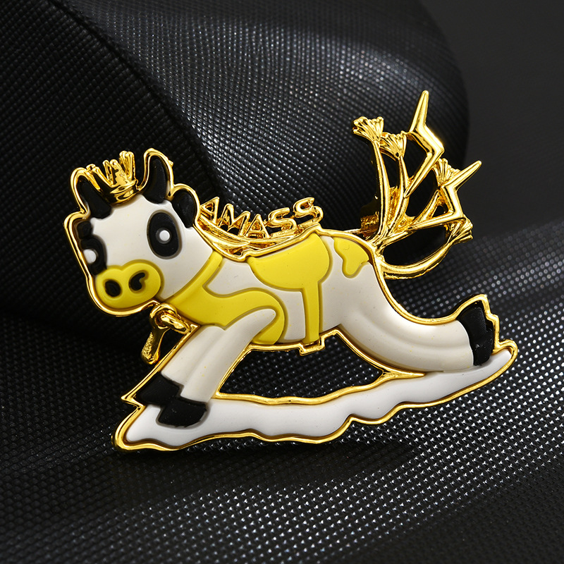 Cute Simple Style Animal Cartoon Alloy Enamel Plating Unisex Brooches display picture 4