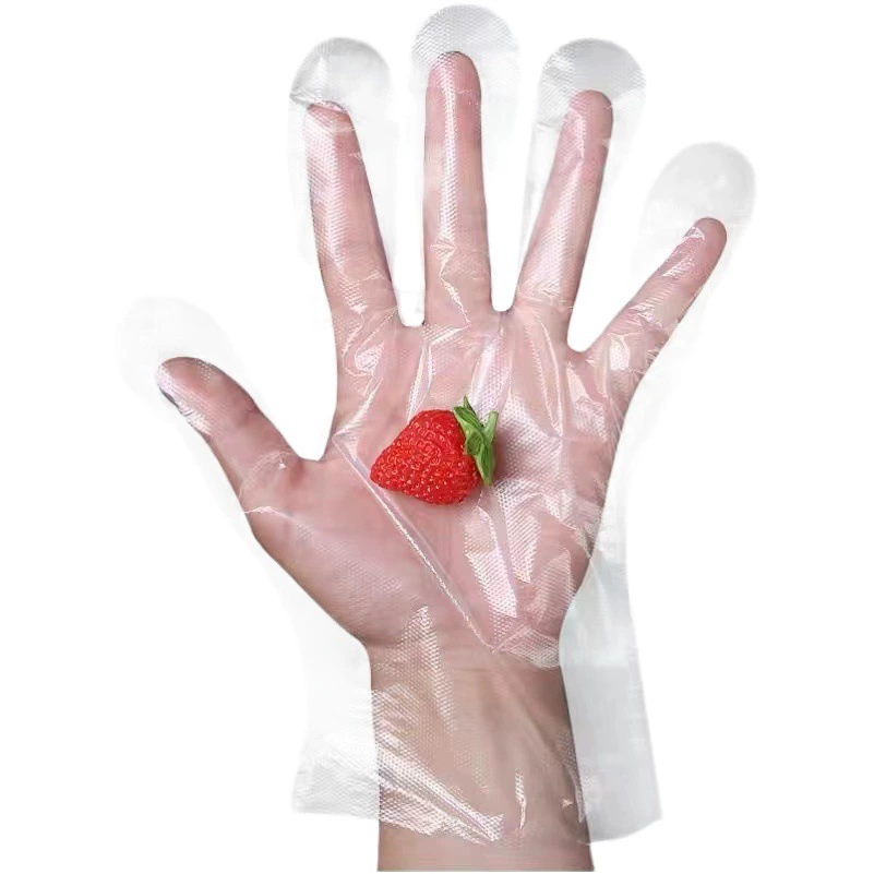 Одноразовые перчатки независимая упаковка производитель пищевых продуктов утолщенный кейтеринг раков на вынос PE на вынос оптовая продажа