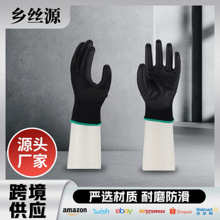 13 Needle Polyester Anti-Skid Gloves Polyester Palm Dip Pu Labor Protection Gloves Soft Wear Resistant Protective Gloves Wholesale