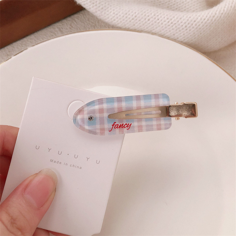 Retro francés simple clip de cabello maquillaje sin marcas clip de borde femenino de alta calidad clip de cabello lateral rompe temperamento clip de frisa adornamiento