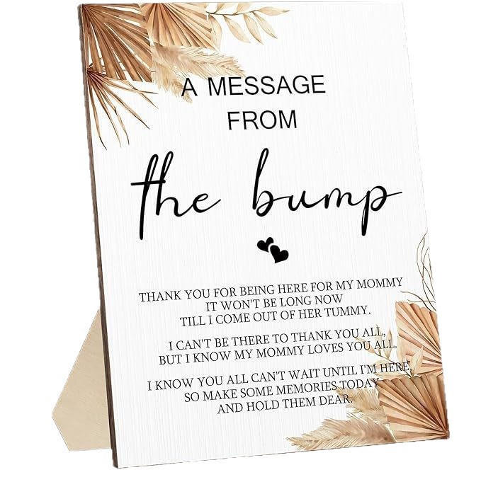 Wooden Picture Frame Baby Shower Baptism Party Game Sign Kit Decorative Gender Reveal Party Decoration Wooden Signs