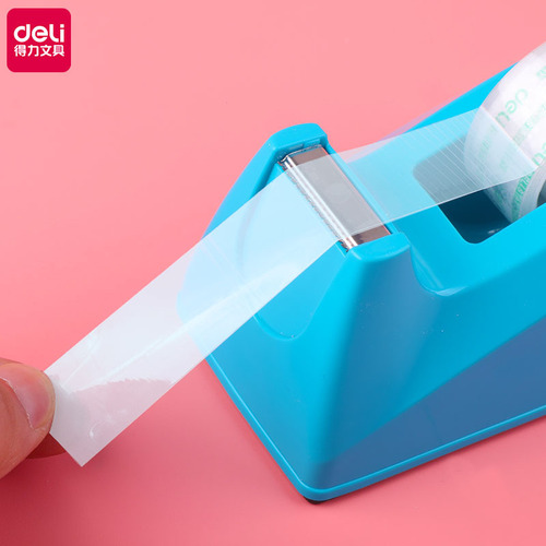 Deli 814a tape seat transparent tape cutter large tape machine tape seat small tape rack rubber strip table