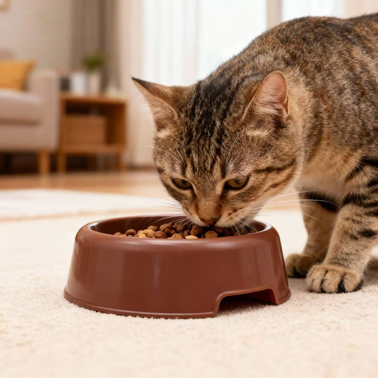 Alimentador para mascotas Tazón para gatos Tazón de arroz de plástico para gatos Tazón para perros Beber para gatos Tazón para gatos Tazón para comida para gatos Tazón para comida para mascotas al por mayor