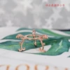 Golden, small, pink gold