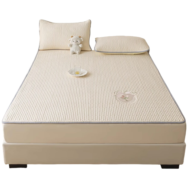 2025 nuevo estilo de algodón de fibra de maíz de algodón acolchado de una sola pieza de algodón a prueba de polvo funda protectora de colchón Simmons