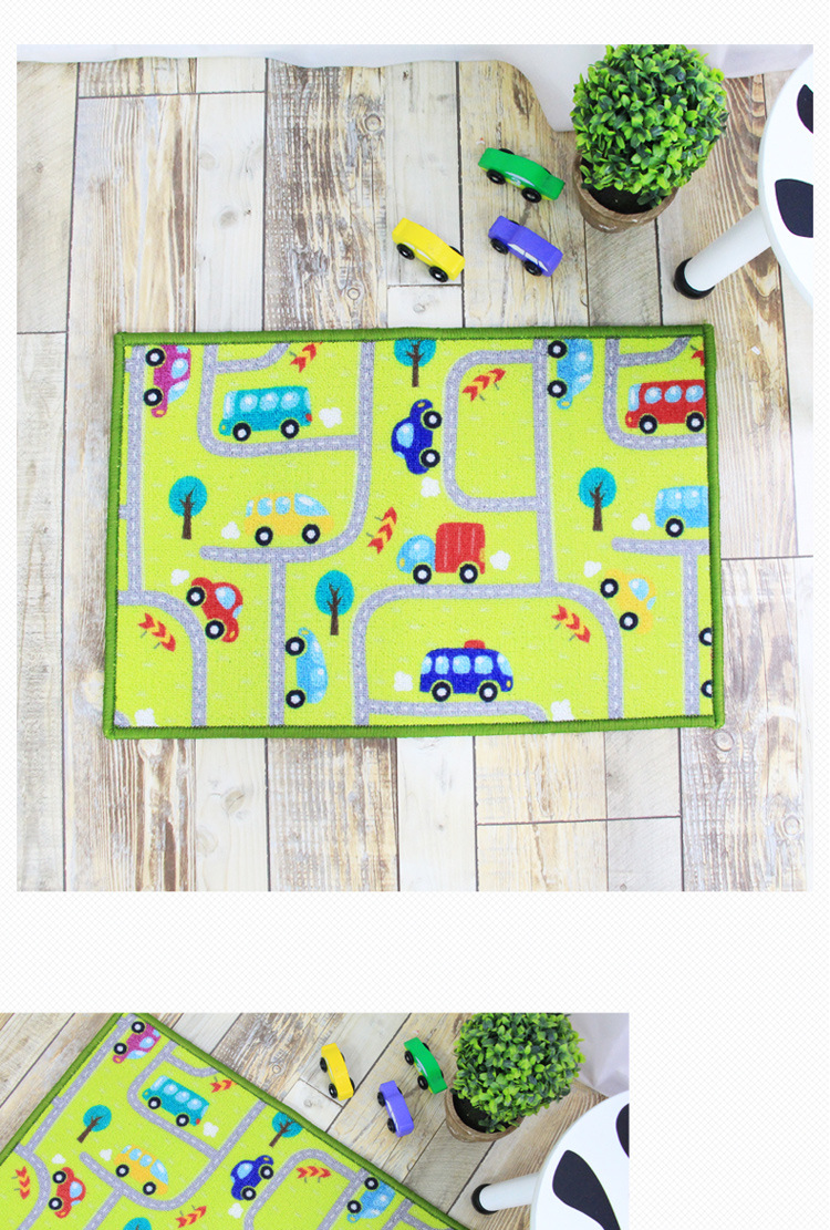 Jiecheng Floor Mat for Children's Room, Cartoon Foot Mat, Entrance Door Mat, Bathroom Mat, Water-Absorbent, Dirt-Resistant, Non-Slip Door Mat