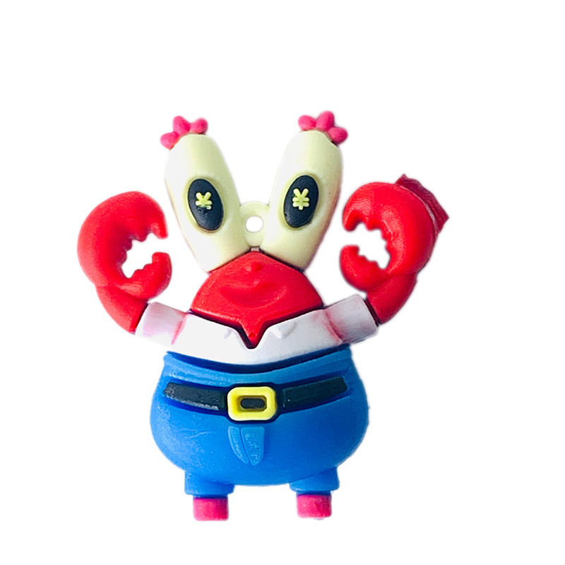 Acuario de mesa pequeña pecera decoración decoración nuevo Bob Esponja flotante muñeca de PVC creativa Pai Daxing