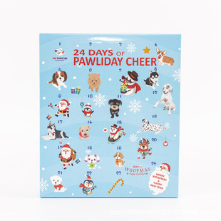 Christmas Calendar Box Custom Countdown 24 Days Gift Box Paper Box Color Box Advent Surprise Blind Box Toy Box