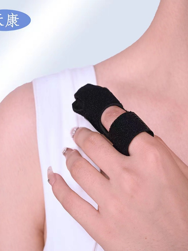 Dedo de fijación con férula de hueso de falange índice dedo medio pulgar pequeño fractura de fijación cinturón de protección de uñas placa de acero de aleación de aluminio