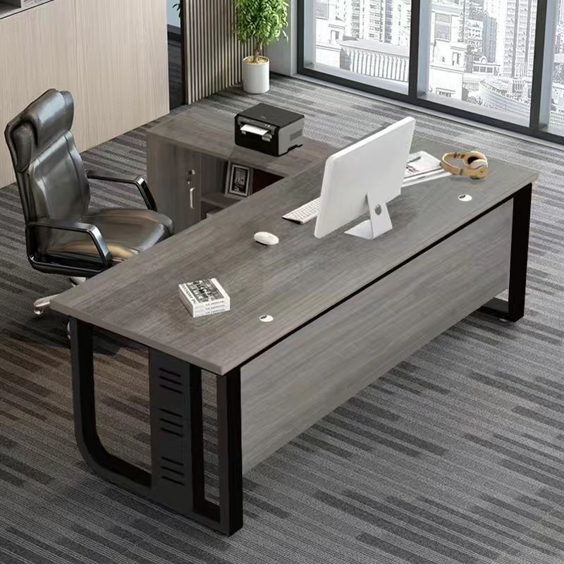 Single-Person Office Desk, Simple Modern Executive Desk, Office Manager Desktop Computer Desk and Chair Set, General Manager Desk Single-Person Office Desk, Simple Modern Executive Desk, Office Manager Desktop Computer Desk and Chair Set, General Manager Desk
