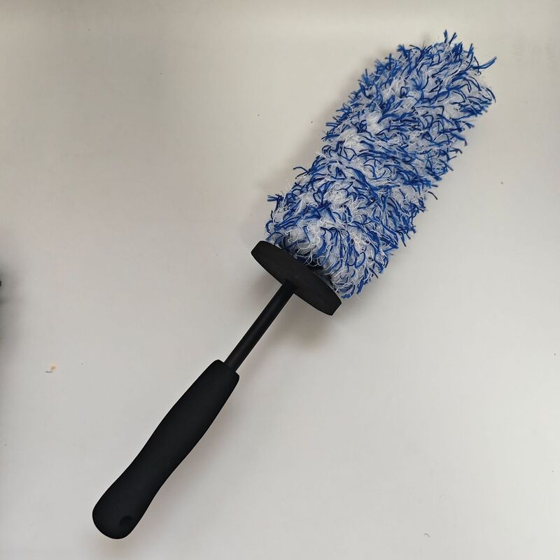 长毛绒汽车轮毂刷子 超细纤维除尘掸 家居洗车用品清洗清洁刷布套|undefined