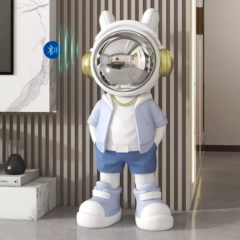 创意太空人客厅摆件大型落地宇航员电视柜家居饰品办公室开业乔迁