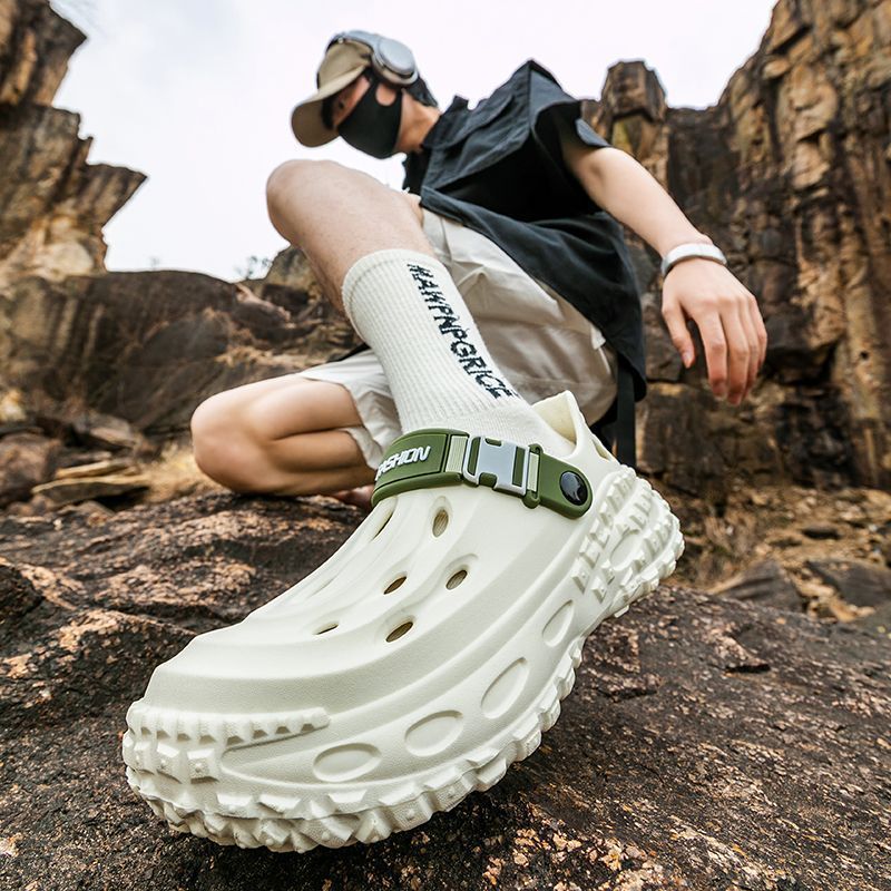 Beach summer Crocs-style slippers