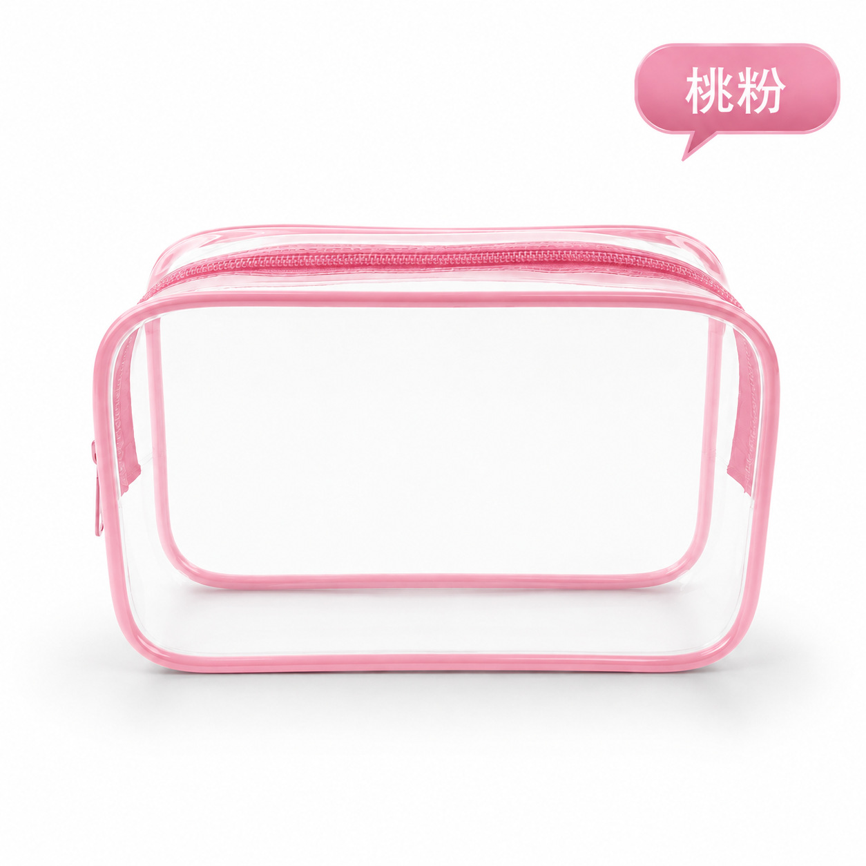 Bolsa de lavado portátil a prueba de agua, bolsa de cremallera a prueba de agua, bolsa de lavado visual de PVC, bolsa de maquillaje de viaje de tamaño medio, almacenamiento image 24