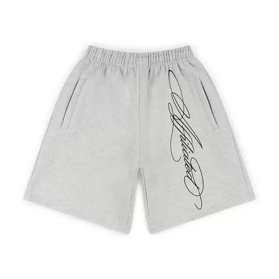 Y2K Kpop High-Street Drawstring Pocket Elastic Waist Embroidered Casual Shorts 5-Inch Length