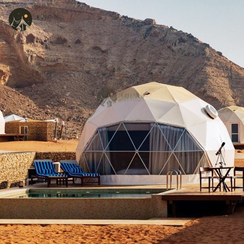 Muye camping al aire libre albergue hotel tienda de campaña Star Star Room tienda de campaña de exhibición esférica grande campamento