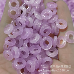 散珠卸売り氷底紫色10mm円環diy玉走環アクセサリーイヤリングペンダント散珠卸売り