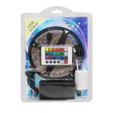 跨境5050套装灯带12VRGB灯带led24键红外涂鸦WiFi灯带彩盒吸塑