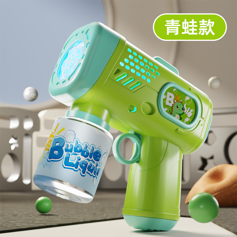 Pistola de burbujas cuadrada de dinosaurio