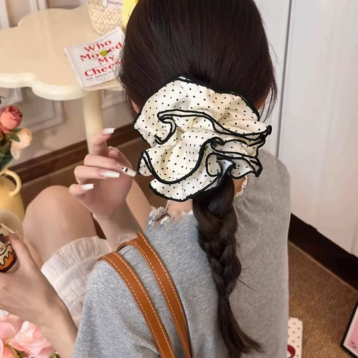 韩系头花号大肠发圈女头绳超大蕾丝新款丸子头时尚百搭发饰品批发