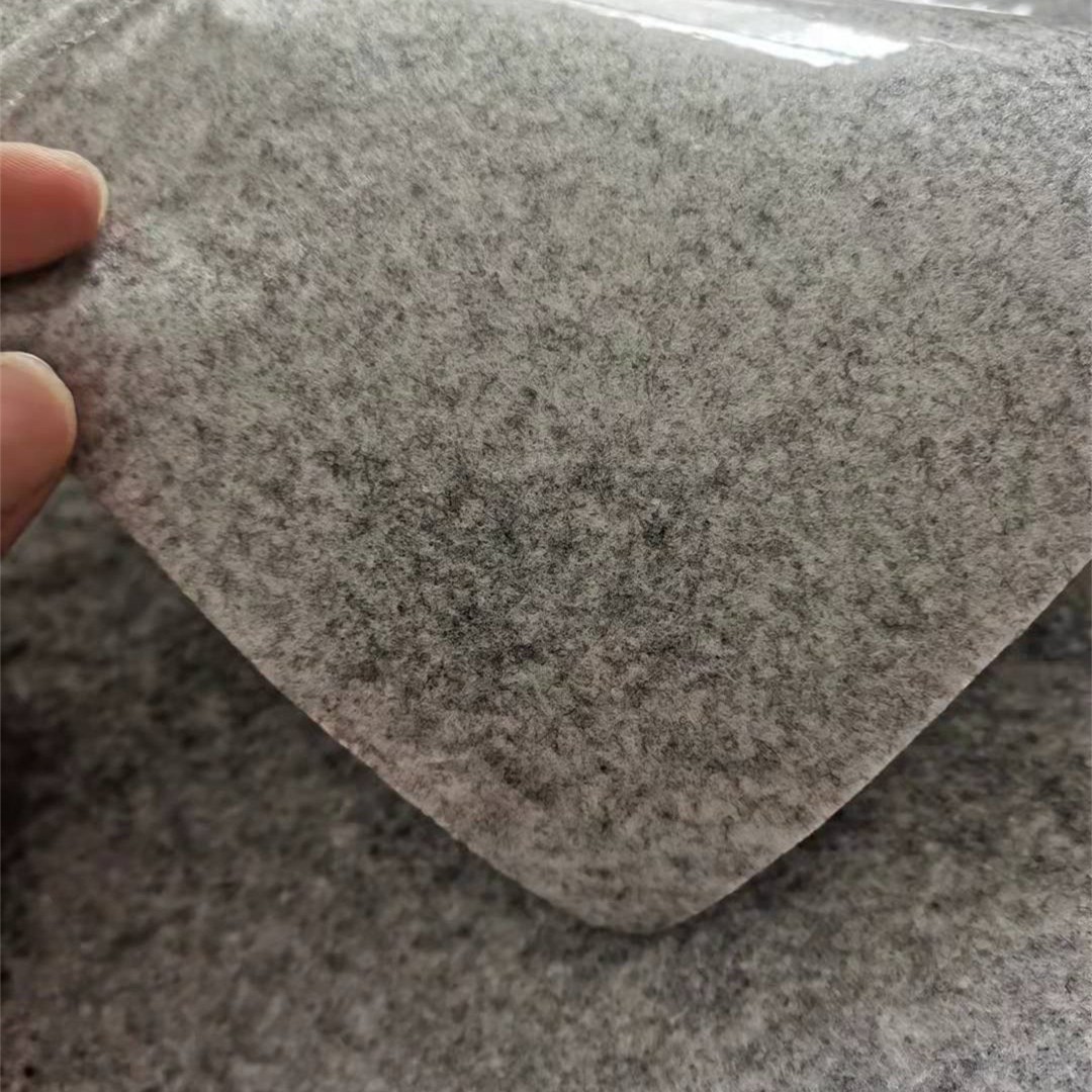 工厂现货直供PE覆膜毛毡 冷凝毡屋顶吸潮 蒸汽凝结水汽阻燃毛毡布