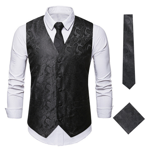 New Fashion Sunflower Backless Vest for Men - Amazon Embroidered Puffer Vest - EU Size Jacket LM01