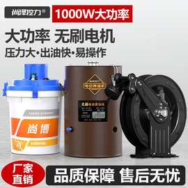电动黄油枪24v挖机专用新款高压全自动注油器220v打黄油机一体机
