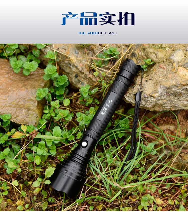 Cross-Border New Model Outdoor High-Brightness Flashlight, Small and Portable, Aluminum Alloy Explosion-Proof Led Flashlight with Long Battery Life