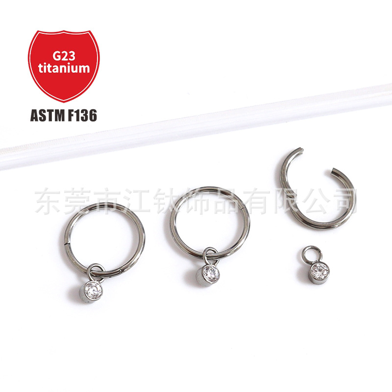 Pointed titanium steel lip stud product view