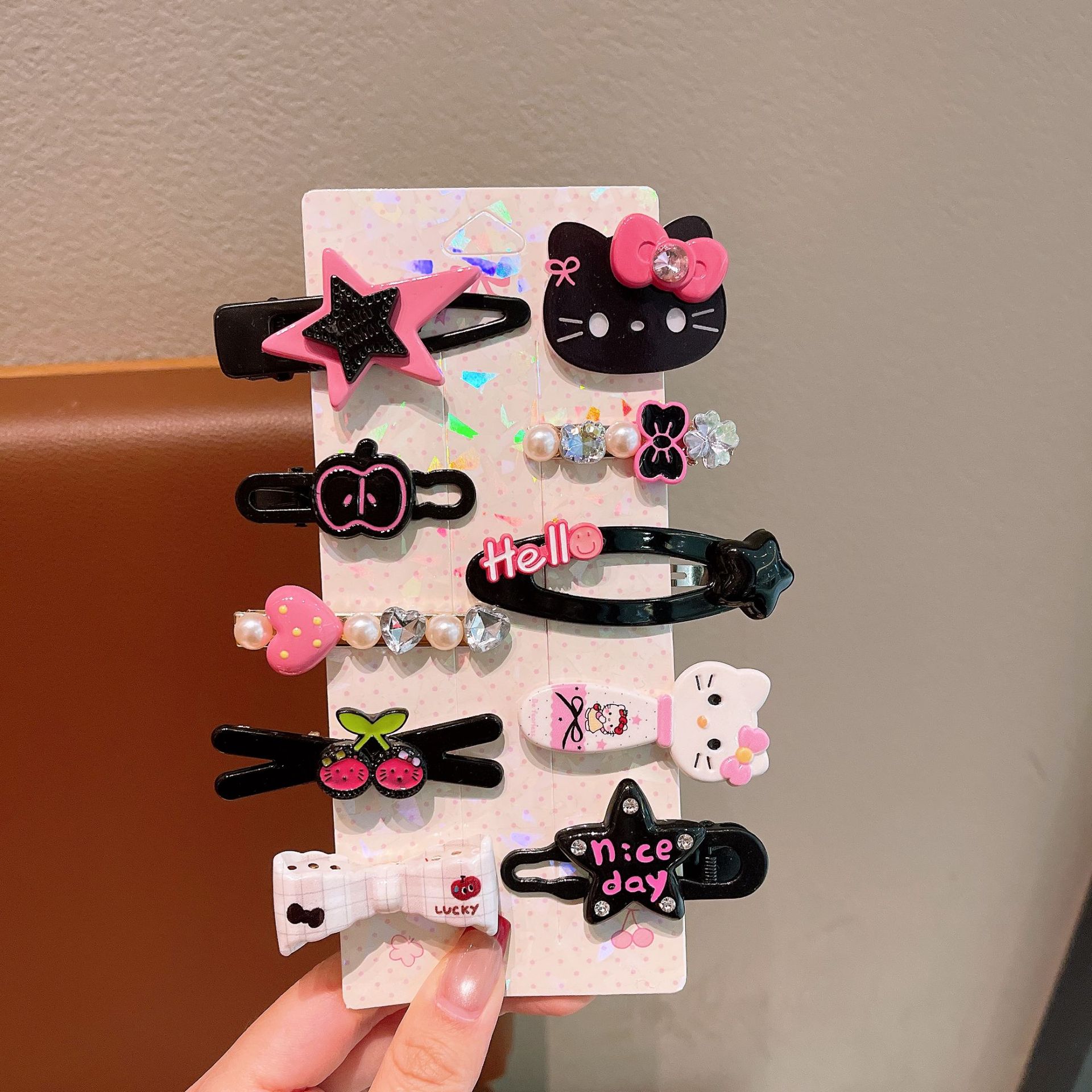 Kolomi clip de pelo para niños Sanliou dibujos animados para bebés clip de pelo lateral clip de pelo para niñas clip de pelo adornamiento para el pelo