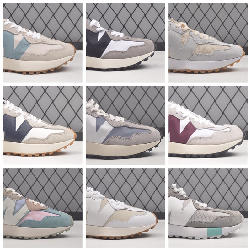 Putian shoes wholesale aj women's shoes nb327 joint air force yuan zu gray sea salt men's shoes pure original factory direct supply