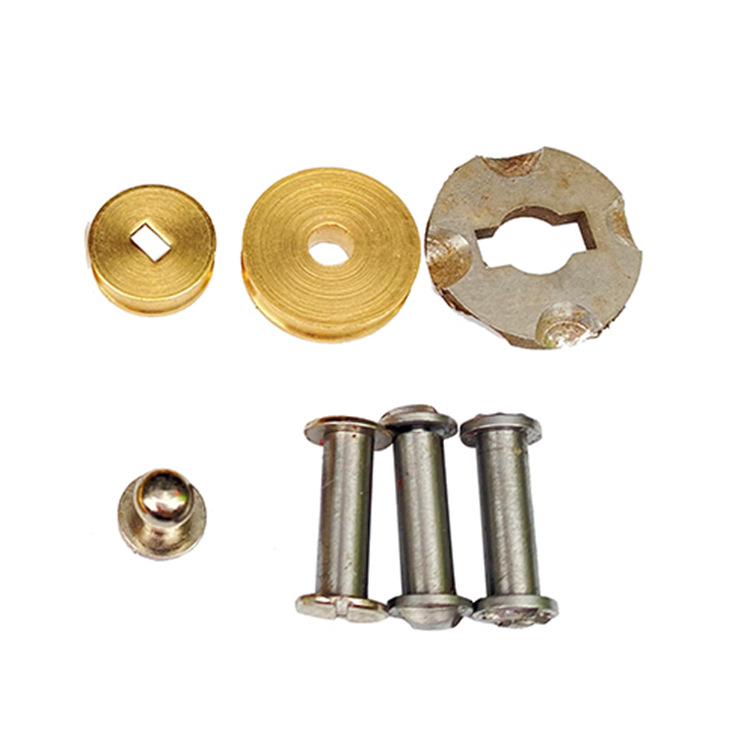 刀把隔片装饰 子母螺丝铜件铜片五金配件DIY制作PJ2