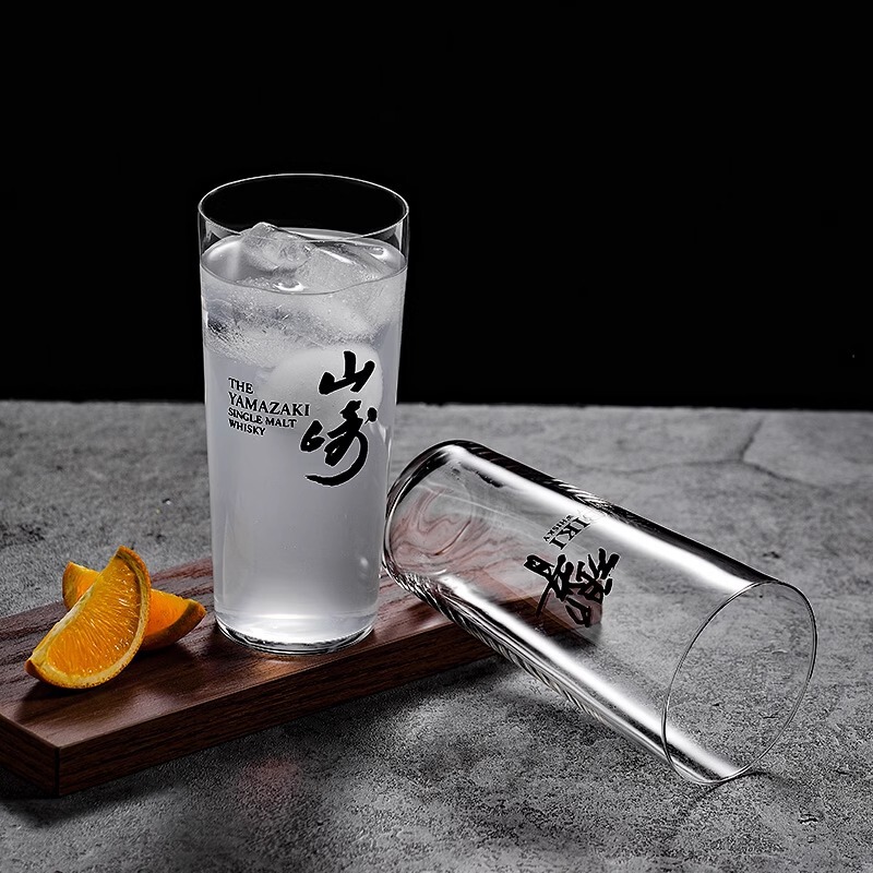 日式柯林杯加厚玻璃杯子品酒杯定制logo耐高温酒店家用餐厅调酒杯|undefined