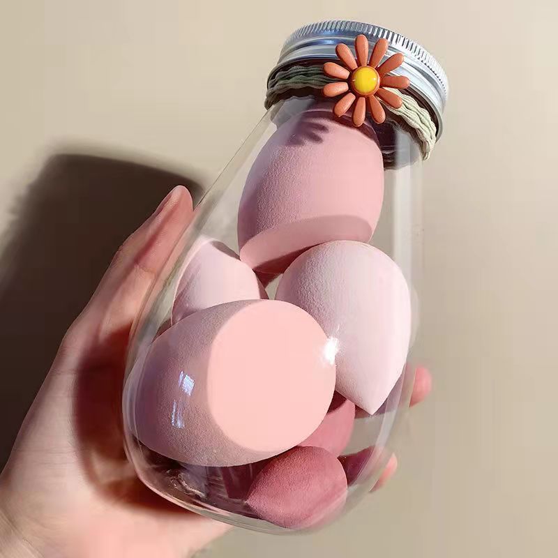 Colorful Pattern Vacation Style Vacation Colorful Hydrophilic Polyurethane Makeup Sponge 200 Pieces Per Piece