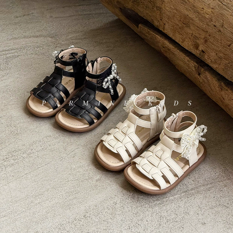 Девушки иностранные принцессы пошаговые римские туфли летние новые девчушки