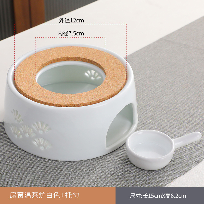 Directo de fábrica de té de la vela calentador de cerámica de la preservación del calor del hogar calefacción calentador de té restaurante Hotel calentador de té