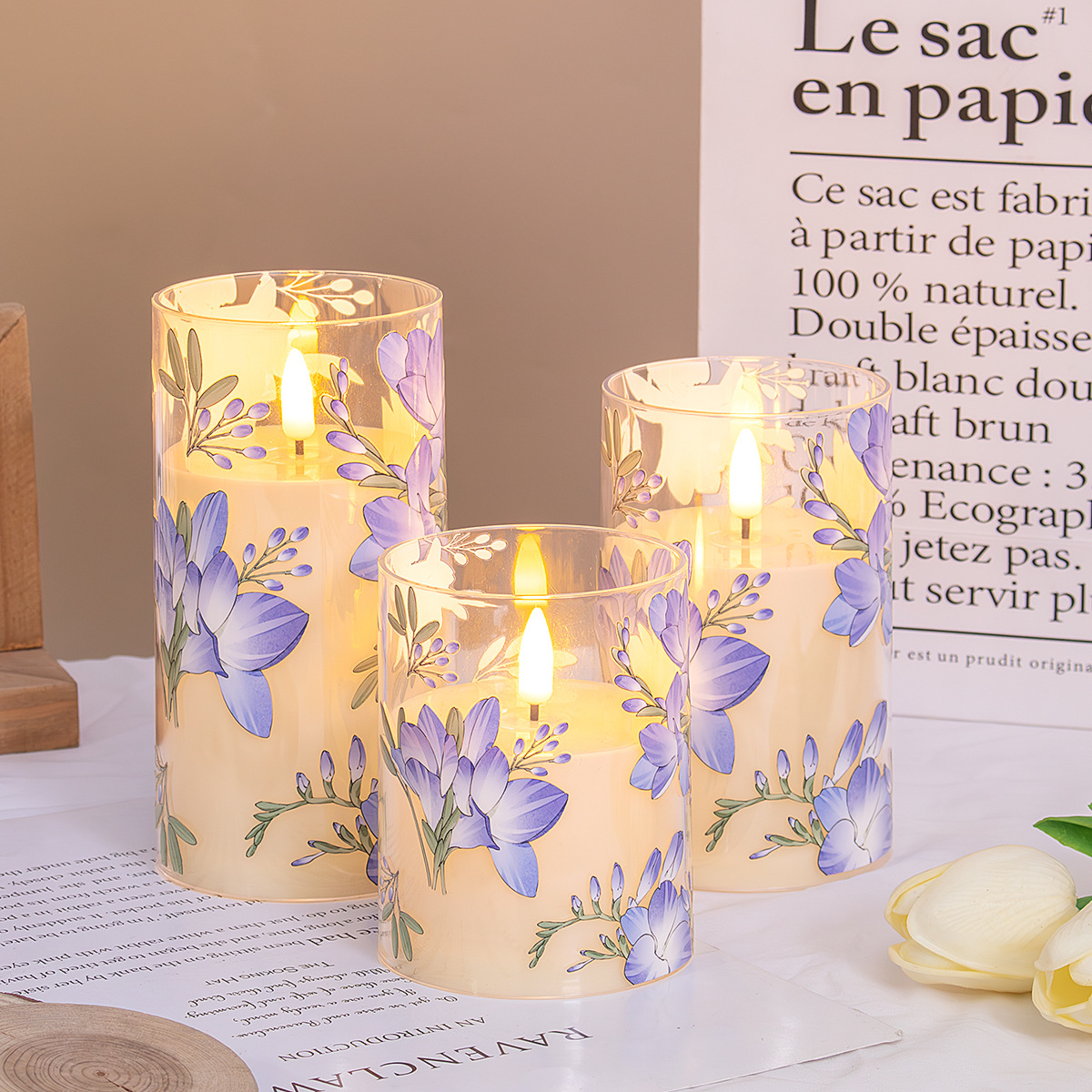 오키드 3종 세트(일반 모델)에는 배터리가 포함되어 있지 않습니다.