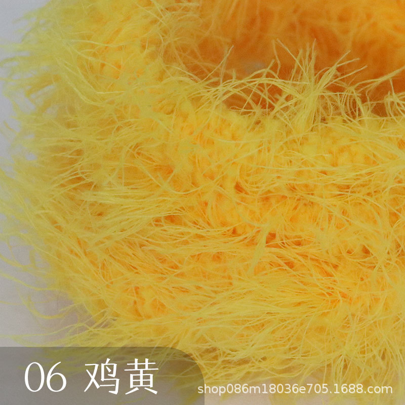 Suministro directo de fábrica 15mm de lana larga felpa trenzado palo súper grueso súper denso hecho a mano DIY pequeño perro de leche Raíz de pelo