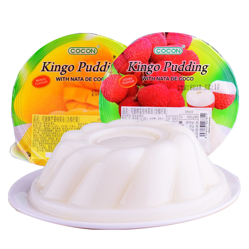 可康牌芒果荔枝水果味儿童果冻含椰纤果420g马来西亚进口零食批发