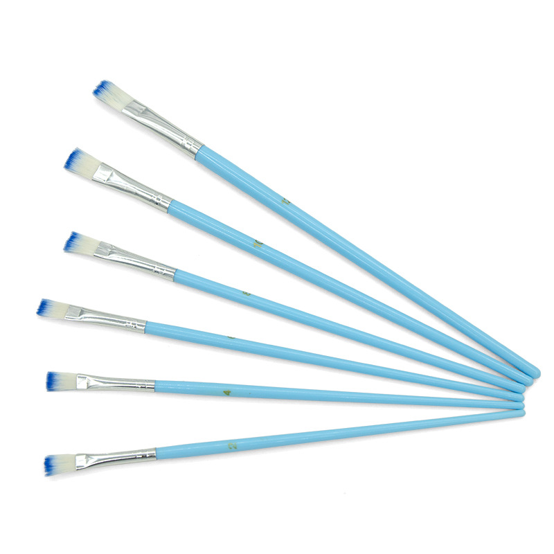 Cross-border arte pintura al óleo cepillo estudio formación estudiante pintura cepillo 6 traje cuerpo pintura acuarela cepillo