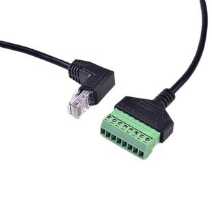 Network rj45 Crystal male elbow welding-free screw fixed extension adapter RJ45 male Network Signal Extender