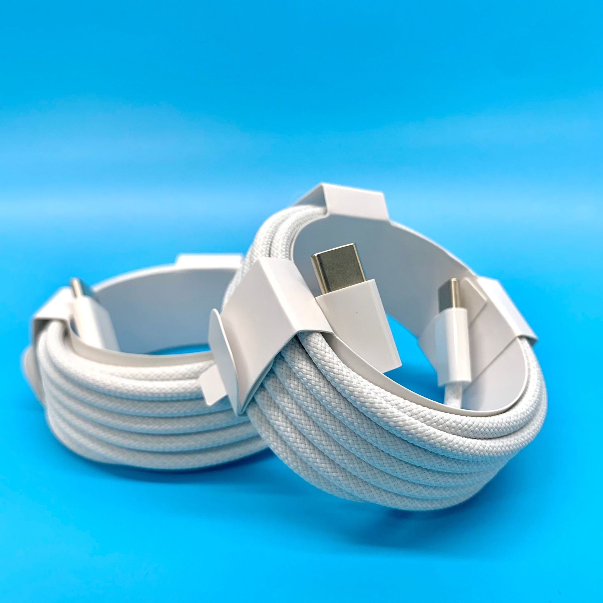 Doble tipo-C cable trenzado 66w super rápido cable de datos de carga para Apple iphone15 teléfono móvil iPad ordenador