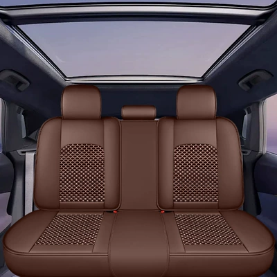 car seat cushion, universal for: Seat cushion, seat cover - coffee-colored-ice-silk-rear-seat