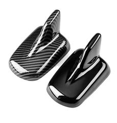 適用於17-22款奧迪A4L鯊魚鰭天線改裝貼A6LQ3Q5L專用車頂裝飾罩