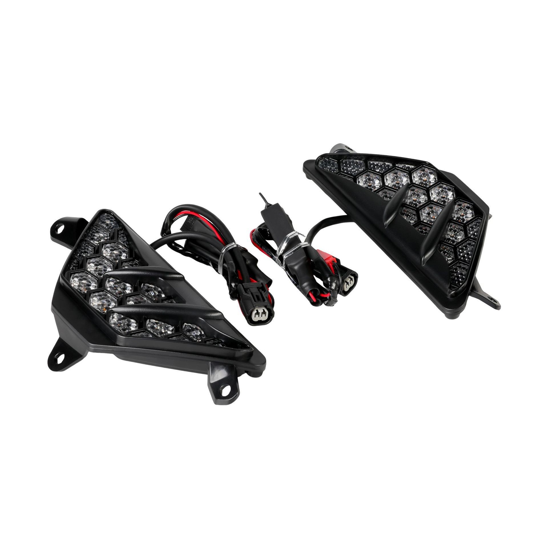 Suitable for Kawasaki Ninja 650 ZX25R ZX4R motorcycle turn signal LED honeycomb signal light rearview mirror